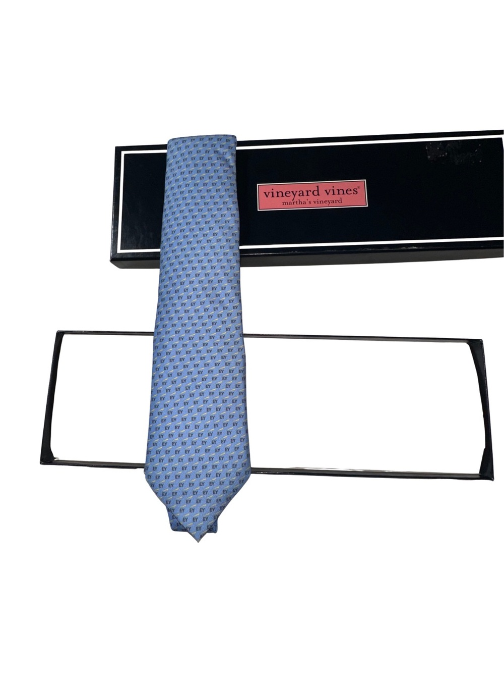 Vineyard Vines EY Ernst & Young Custom Collection Silk Tie NWT Boxed USA Made